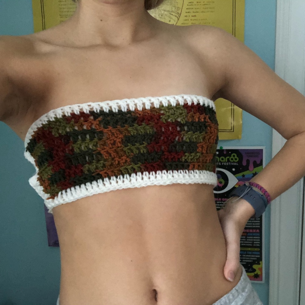 crocheted tube top